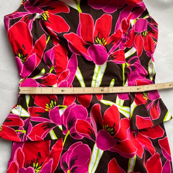 Kate Spade Peplum Rio Tropical Floral Sheath Dress‎ - Picture 12 of 13